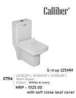 C754 One Piece Toilet Seat