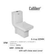 C761 One Piece Toilet Seat