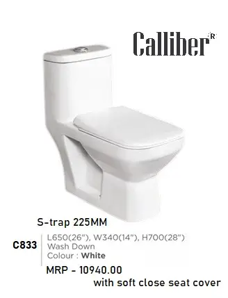 C833 One Piece Toilet Seat
