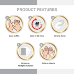 M-SEAL SANITARY WHITE PUTTY [50 GM] - Image 3
