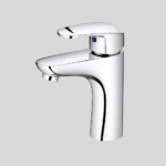 C127 Gold Single Lever Basin Mixer Brass with Chrome Finish