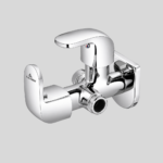 C126 Gold 2 Way Angal Cock Brass with Chrome Finish
