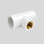 A Upvc Brass Threed Tee