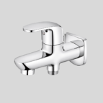 C108 Gold 2 Way Bib Cock Brass with Chrome Finish