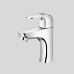 C101 Gold Pillar Cock Tap for Wash Ba, Brass with Chrome Finish