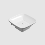 C111W Small Square Soap Dish With  Holder