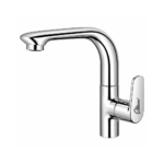 C1805 Swan Neck Tap for Wash Basin, Brass Spout Chrome Finish