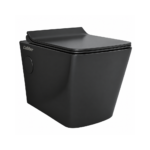 C2015 Black Wall Hung Rimless Toilet Seat With PP Seat Cover
