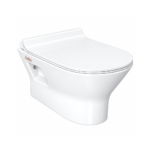 C760 Wall Hung Rimless Toilet Seat With PP Seat Cover