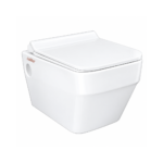 C826 Wall Hung Rimless Toilet Seat With PP Seat Cover