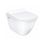 C834 Wall Hung Rimless Toilet Seat With PP Seat Cover