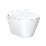 C844 Wall Hung Rimless Toilet Seat With PP Seat Cover