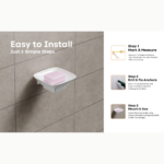 C111W Small Square Soap Dish With  Holder - Image 3