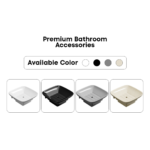 C111W Small Square Soap Dish With  Holder - Image 2