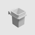 C113W Square Glass With Holder