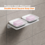 C112W Double Small Square Soap Dish - Image 2