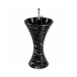9007 Damru Premium Ceramic’s Designer Pedestal Wash Basin Elegent Look Bathroom/Living room