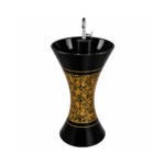 9018 Damru Premium Ceramic’s Designer Pedestal Wash Basin Elegent Look Bathroom/Living room