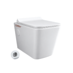 C2015 Wall Hung Rimless Toilet Seat With Duraplast Seat Cover With Inbult Jet