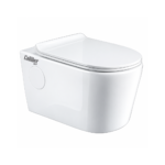 EW19 Wall Hung Rimless Toilet Seat Cover With PP Hy Soft Close Seat Cover