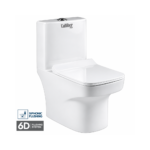 EO23 One Piece 6D Tornado Syphonic Flushing (Rimless) Toilet Seat