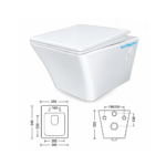 SW06 Wall Hung Wash Down Toilet Seat Cover - Image 2